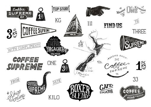 hardhat_coffeesupreme_05 #graphic design #identity