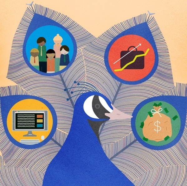 Profit Magazine – Liz Meyer #illustration #bird
