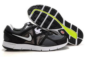 Nike LunarGlide+ 3 Running Shoe Black White Mens #shoes