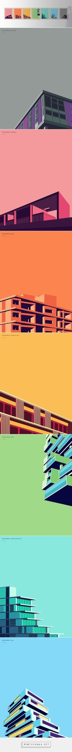 Could possibly illustrate part of the building as a piece of a minimalistic poser