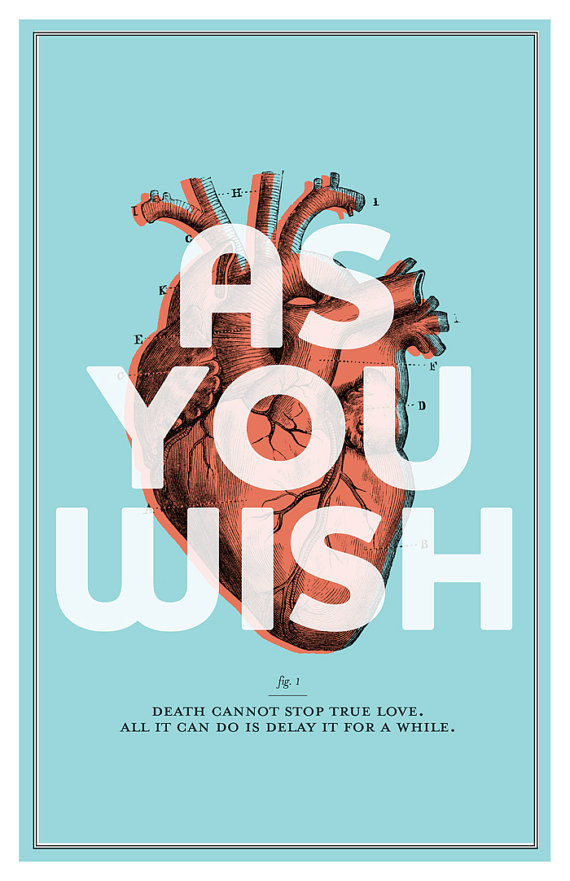 The Princess Bride As You Wish Poster #illustration #poster