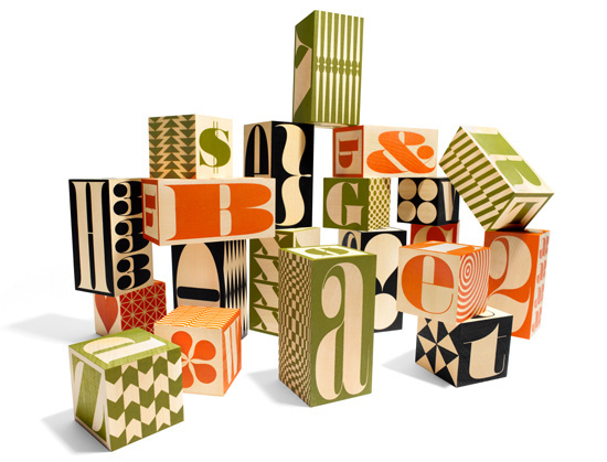 House Industries, Uncle Goose, Montage, Big and Tall Blocks #house