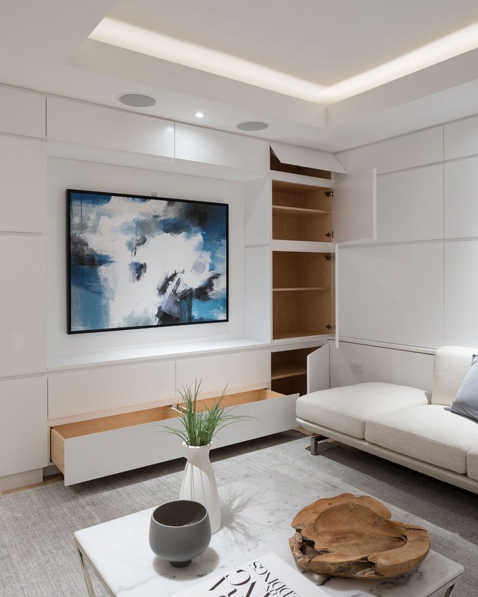Livingroom, New York, Smart Combination of Two Apartments 1