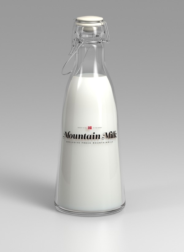 Tine Melk Mountain Milk on the Behance Network #milk