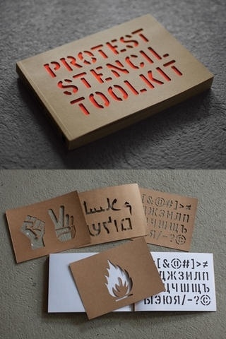 Grafik Mag | Agit Prop #stencil #type #toolkit #symbols