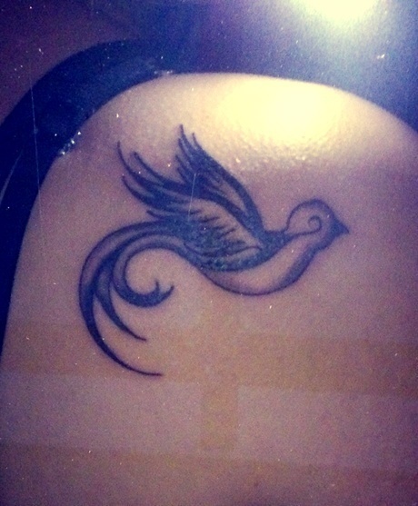 Bird flies #tattoo #ink #traditional #bird