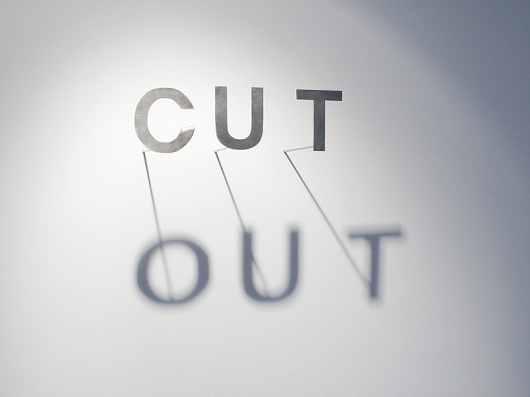stream of consciousness #type #shape #silhouette #paper #cut #shadow #out