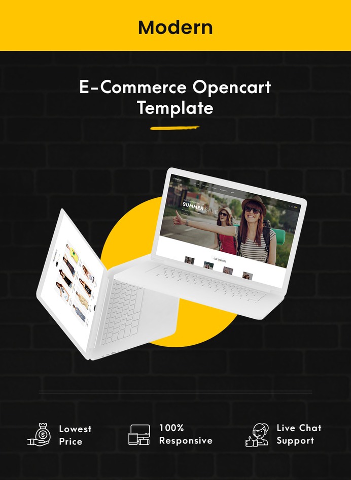 #Modern - #Opencart #MultiPurpose #Responsive #Theme | #TemplateTrip #eCommerce #Website #Design #Template