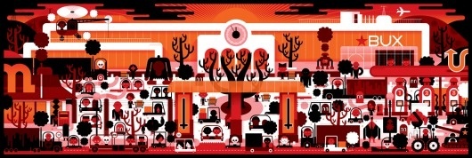 KHUAN+KTRON #white #red #khuanktron #orange #black #illustration #ktron #khuan