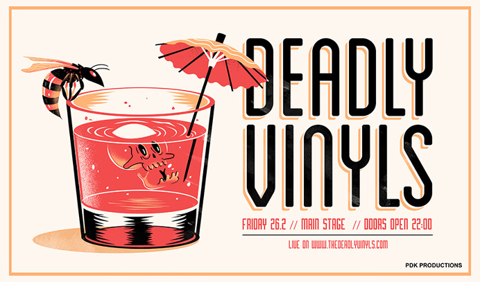 drink, skull, bee, wasp, umbrella, ice, vinyl, dead
