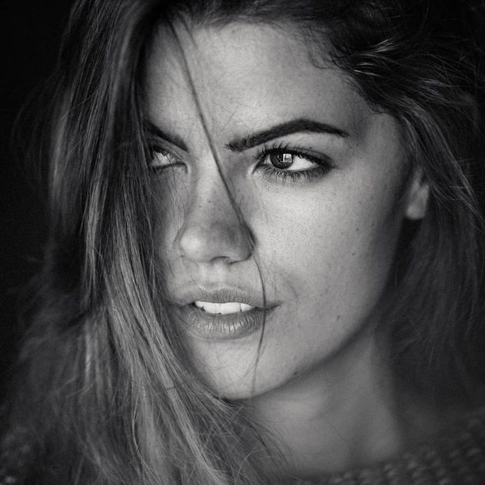 Beautiful Black and White Female Portrait Photography by Constantin Slotty