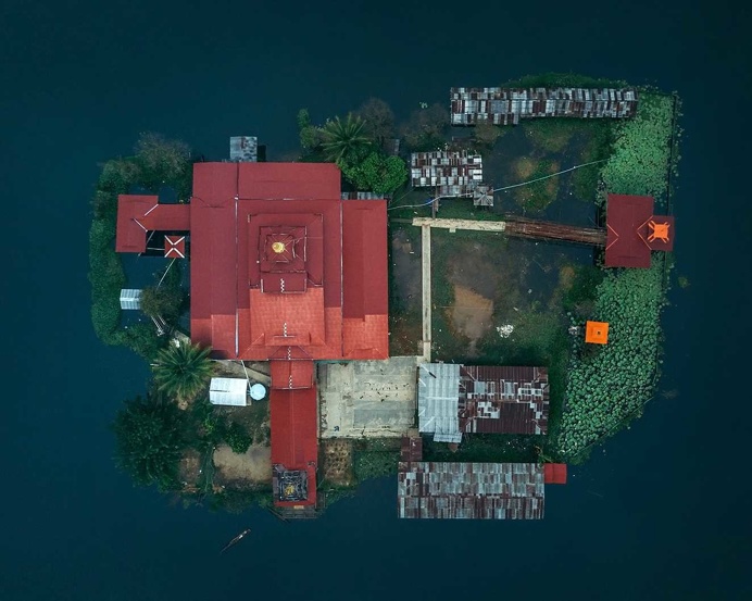 Inle Lake, Myanmar From Above by Dimitar Karanikolov