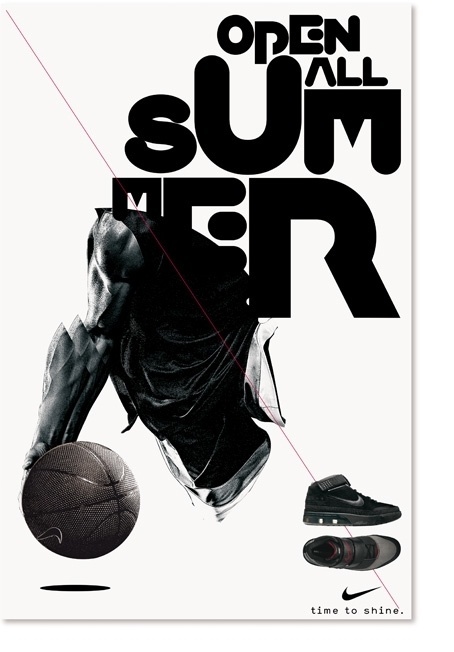 Non-Format - Nike – Open All Summer #design #poster #typography