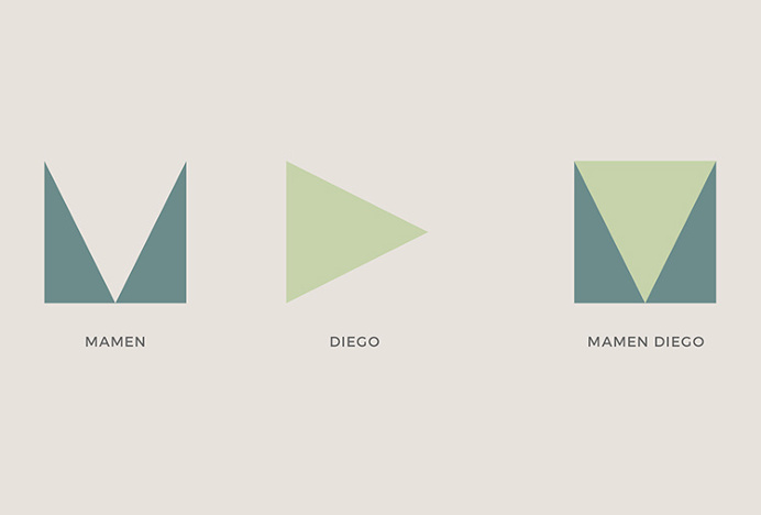 Mamen Diego by Atipo #logo #shapes #mark