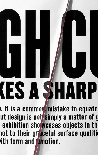 The Department of Advertising and Graphic Design #cut #white #black #poster #and #typography