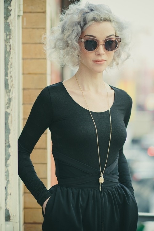 thelemongrove: Annie Clark, St. Vincent Photographed by Rachael Wright #trousers #in #look #black