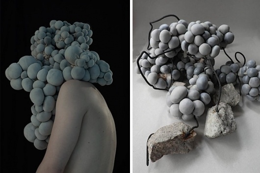 Dorota Buczkowska's creepy/cool sculpture and photography | 2Modern Blog #sculpture #dorota #buczkowskas #molecules #rock