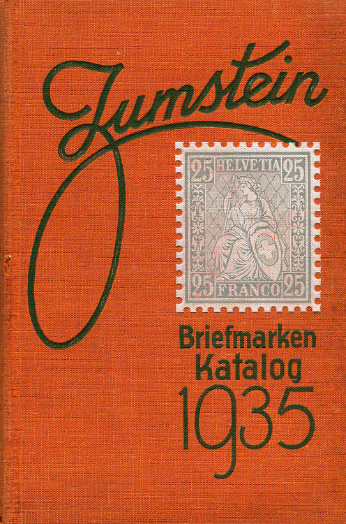 Typeverything.comCover of Zumstein's Briefmarken Katalog 1935. via newhousebooks.tumblr.com #stamp #lettering #typography