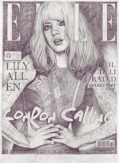 John Paul Thurlow, Covers | The Import Design Blog #elle #illustration #lily #allen