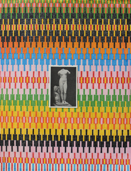 Matthew Craven Torso, 2012 Mixed media on found paper 14 x 11