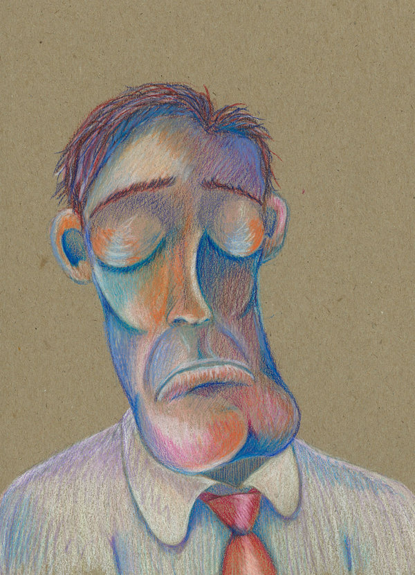 Content Clarence, 11x14 edition print by Alex Felter #content #illustration #drawing #clarence