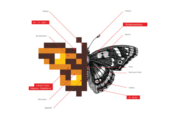 TEDx Rxc3xadodelaPlata 2011 #icon #infographic #design #graphic #illustration