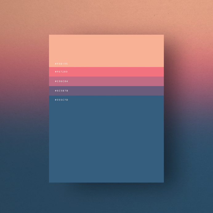 Minimalist Color Palettes 2015 on Behance