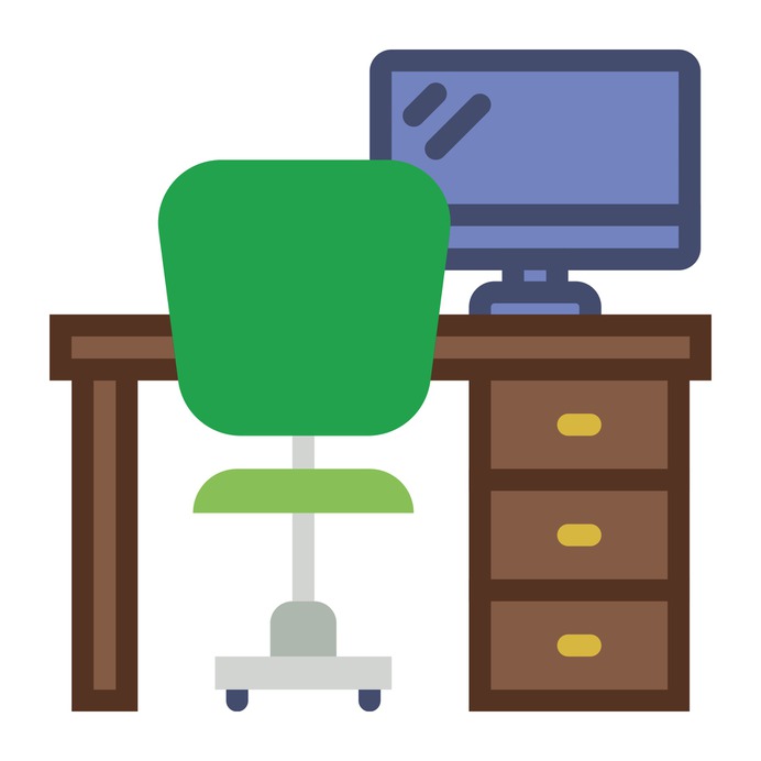 See more icon inspiration related to desk, chair, studio, office, furniture, table and furniture and household on Flaticon.