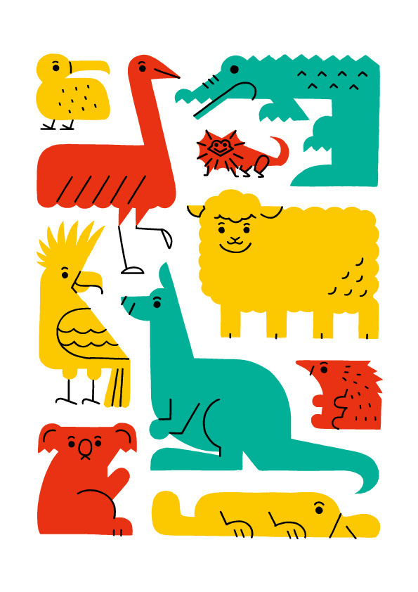 illustration, animals, shunsuke satake #colors