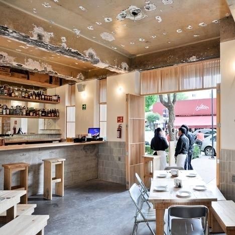 Dezeen » Blog Archive » Cantina de Comida Mexicana by Taller Tiliche #interior #design #restaurant #industrial #architecture #tiliche #taller