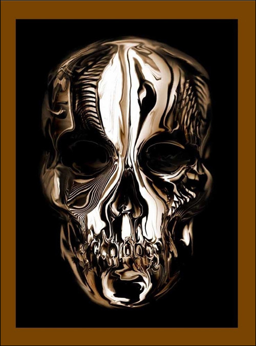 Alexander McQueen Savage Beauty #chrome #skull