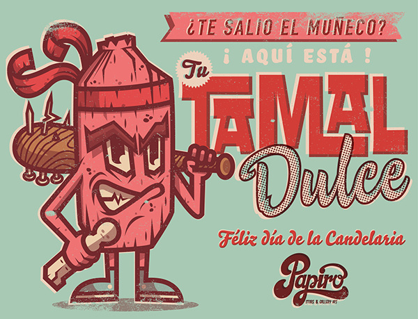 CANDELARIA on Behance #vector #mexican #illustration #vintage #art #tamal