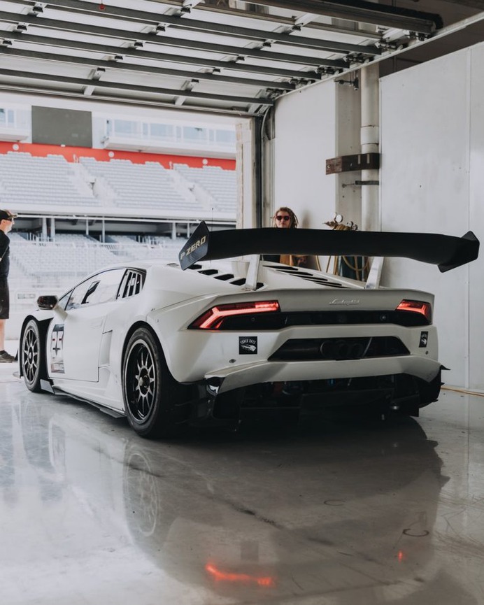 White Lamborghini Coupe