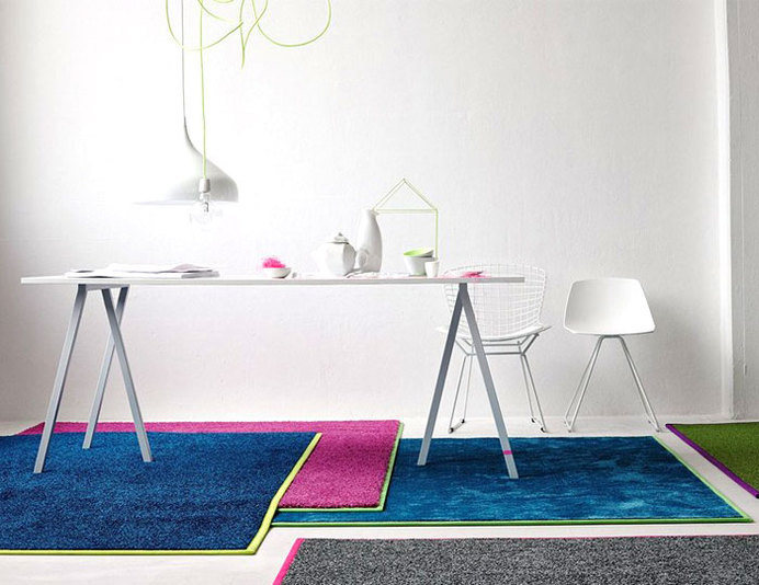 Color Carpeting with Glossy Effects by Object Carpet trendy neon object carpet 2 #rugs #carpets #design #furniture