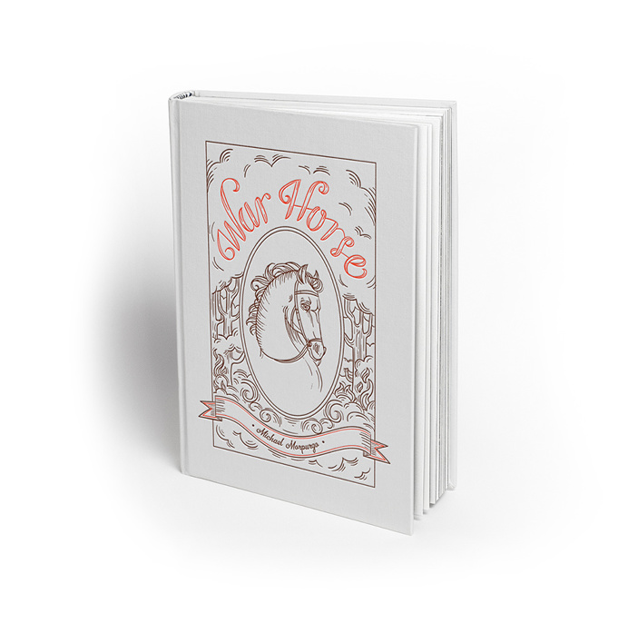 Book cover project - "War Horse" #war #horse #illustration #lettering #book #cover