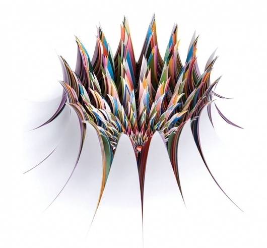 Jen Stark #paper sculpture #jen stark #burst