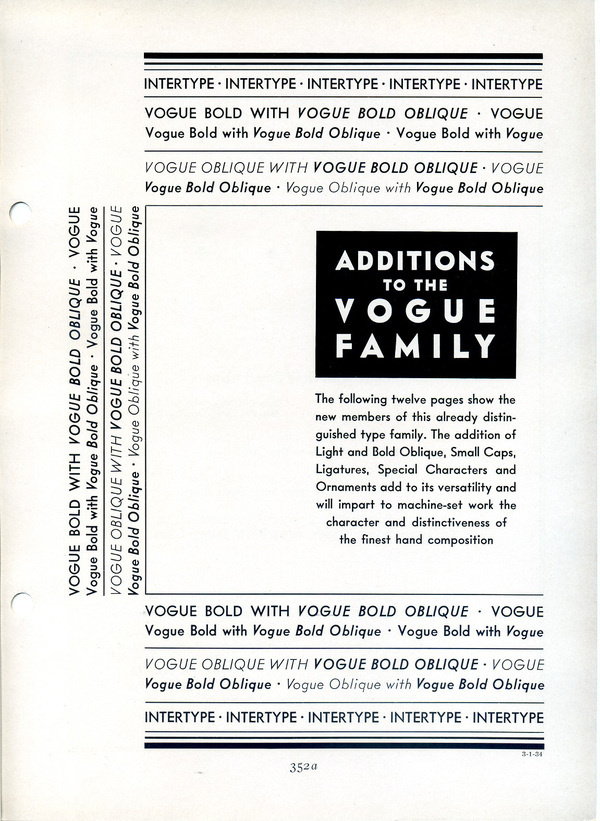 Vogue type specimen #futura #type #specimen #typography