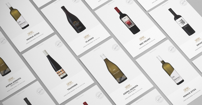 Domaine Glinavos #layout #wine #typography #editorial #vintage #classic #vineyard #overhead #greek