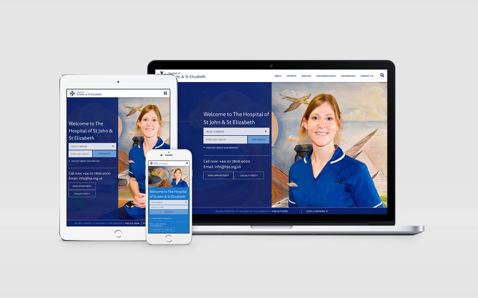The hospital of St John and St Elizabeth #Branding #Design #Digital #WebsiteDesign #ModularDesign #Inspiration #Creative