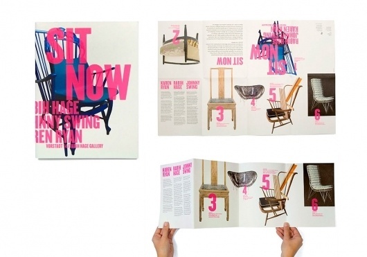 Collate #chairs #pink #bold #furniture #typography