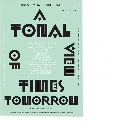 Non-Format - Only Connect Festival of Sound #typography