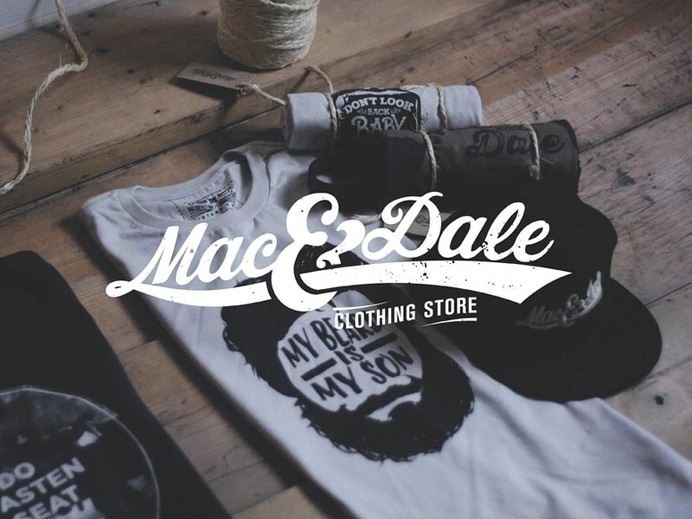 Logo Mac And Dale #lettering #design #brand #identity #logo