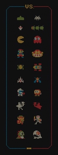 OMG Posters! » Archive » "VS." Art Print by DKNG #sprites #classic #video #games #8bit