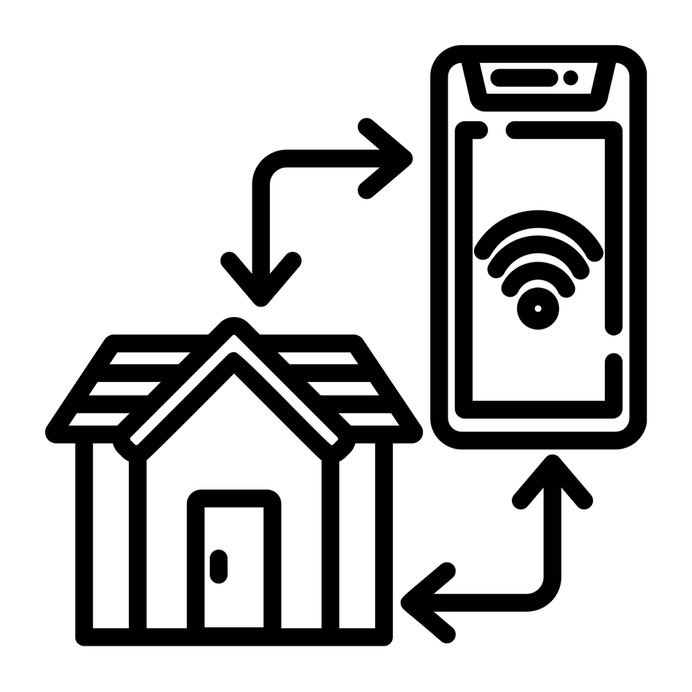 See more icon inspiration related to smart, home automation, smart home, real estate, electronics, mobile phone, buildings, home, smartphone, cellphone and technology on Flaticon.