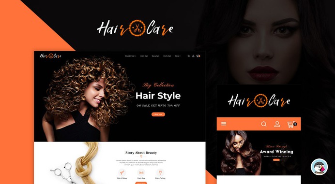#Hair #Care & #Salon - #Prestashop #Responsive #Theme | #TemplateTrip #eCommerce #Website #Design #Template