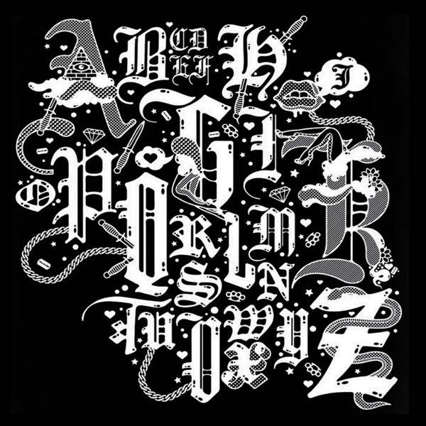 Blackletter font booklet design #type #blackletter #font #typography