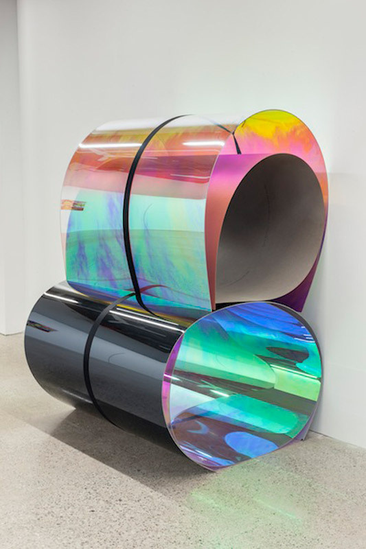 Have a Nice Day #iridescent #foil #perspex #materials #colour #holographic