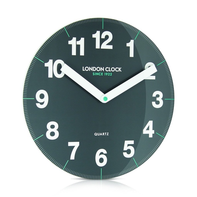 London Clock Company 'Ignite' Letter Wall Clock White, 30cm x 3.5cm