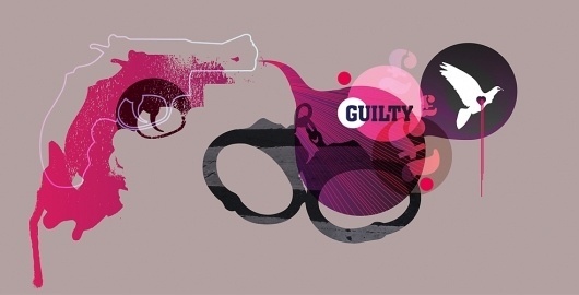 Guilty : Phill Rees #gun #illustration