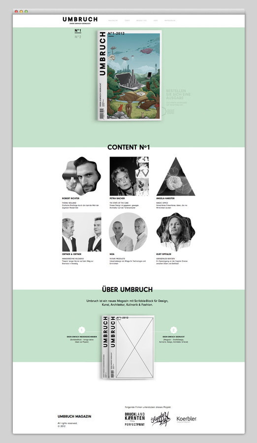 Umbruch #design #website #grid #layout #web